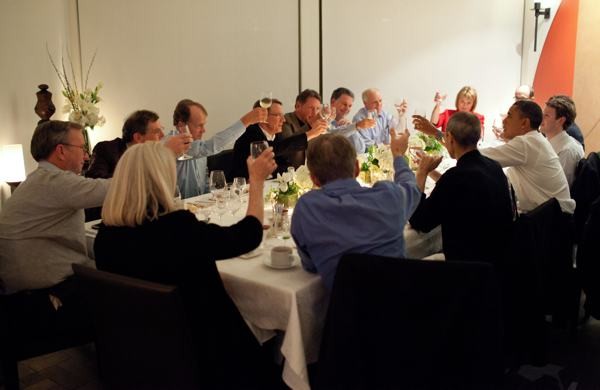 Obamas Woodside Dinner